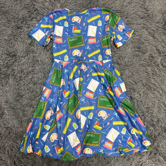 School Supplies Print Dress Size 6-7 - Picture 5 of 5